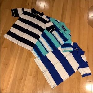 3 Children’s Place Short Sleeve Striped Polo Shirts - size M (7/8)